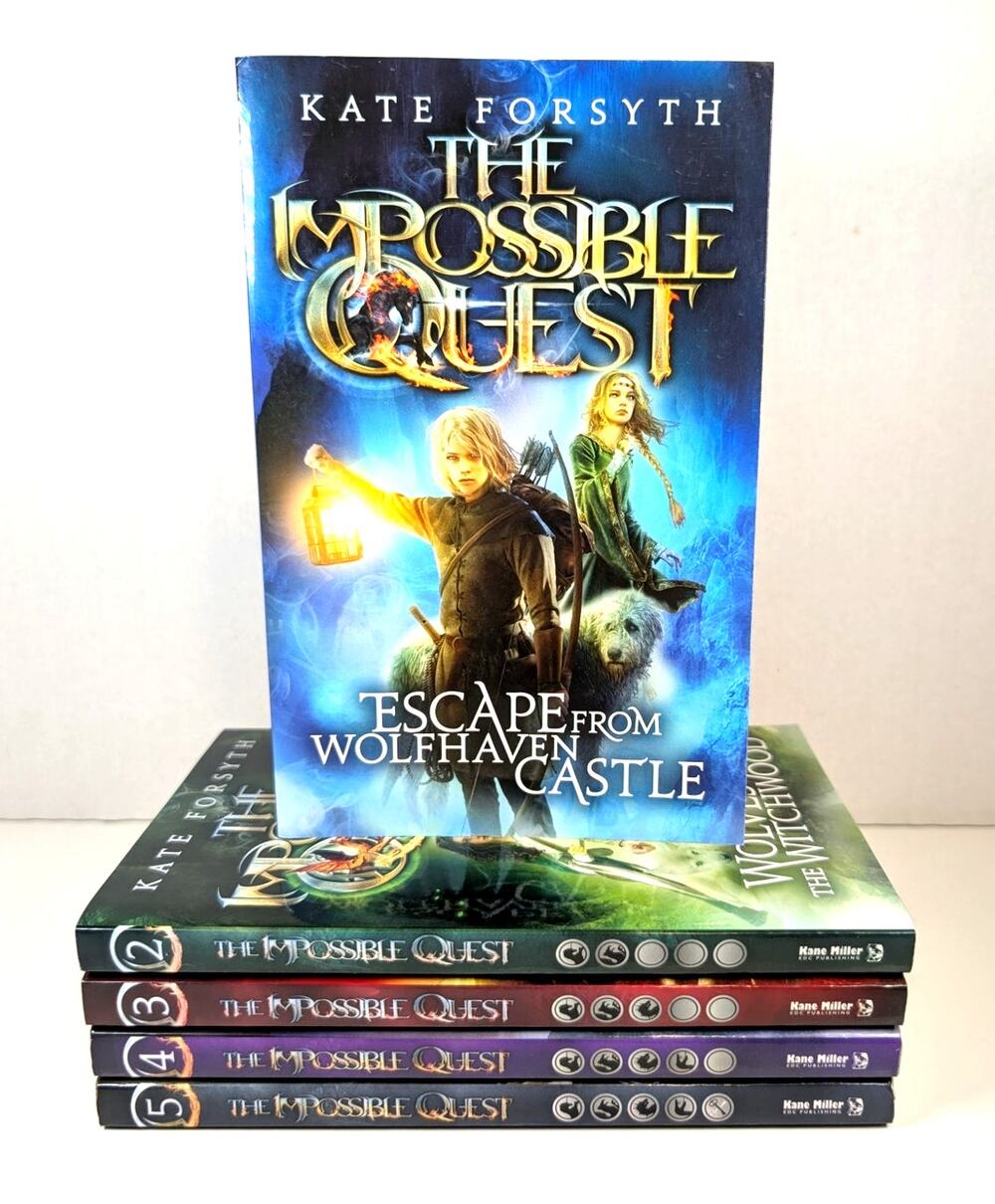 Kate Forsyth The Impossible Quest Complete Series 1-5 Paperback Book Set